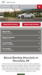 Mobile Screenshot of bentleyofhonolulu.com